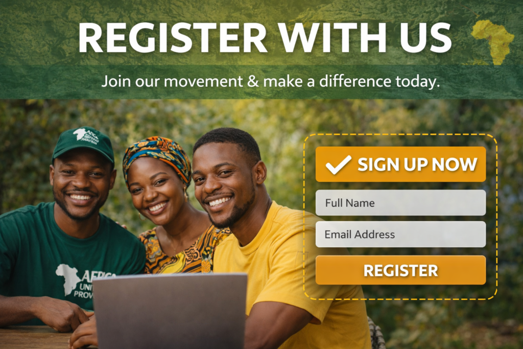 Become part of the Africa United Progressive Movement and join a growing community committed to unity, progress, and sustainable development across Africa. By registering, you gain access to opportunities, networks, and initiatives that are shaping the future of our continent.
